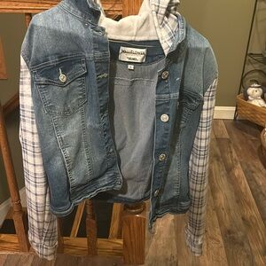 Wallflower Jean jacket hoodie, like new